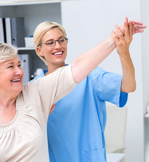 Woman Receiving Physical Therapy on Arm