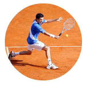 Tennis Player Backhand Swing