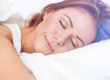 woman sleeping peacefully in the early morning