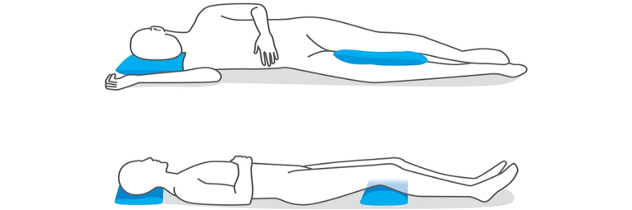 pillow placement for neck pain