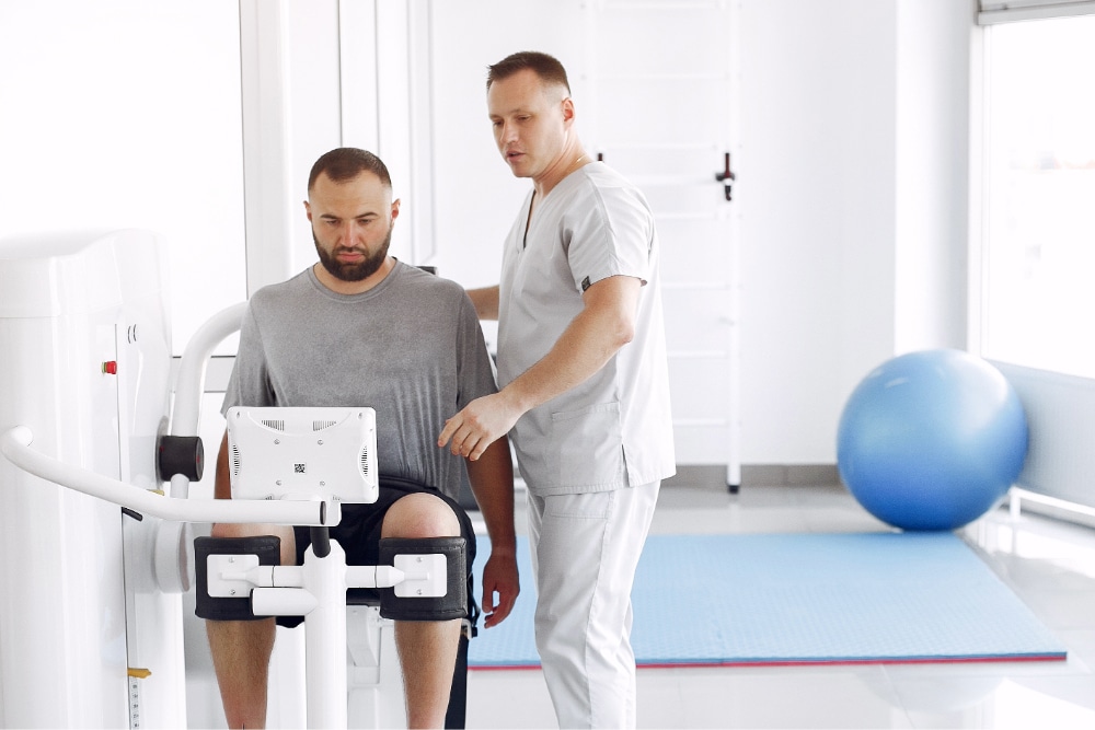 rehabilitation in physiotherapy clinic